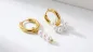 Preview: Golden Ohrring-Set Creolen & Stabohrringe in Goldoptik